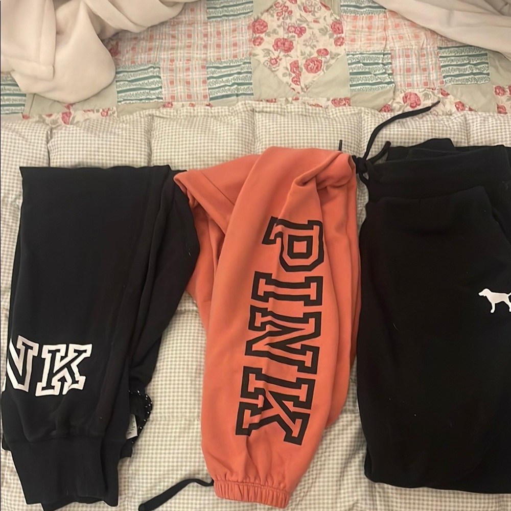 SOLD-Victoria Secret Pink Sweatpants for Casual Comfort